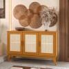 Buffet Sala Jantar Ratan 3 Portas 130cm Andorra EDN Cedro