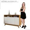Buffet Balcão 4 Portas Eccos Fabrimoveis Nature/Off White