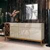 Buffet Sala Jantar Adega 170cm Passion EDN Off White/Cedro Naturale