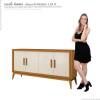 Aparador Buffet Para Sala 4 Portas 160 Middag EAX Cedro/Off White