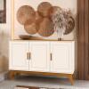 Buffet Sala Jantar 130cm Vintage Provençal 3 Portas Sierra 1.3 EDN Off White/Cedro