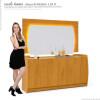 Buffet Com Espelho Sala Jantar Sublime 1.6 Gelius Naturale/Off White