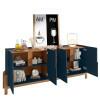 Buffet Balcão Sala de Jantar 4 Portas Adega Lizz 1.9 Casa D Azul/Cedro