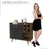 Buffet Adega Cantinho do Café 1212 JB Bechara Canela/Preto