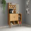 Cantinho do Café Balcão 80cm Aurora Patrimar Cinamomo/Off White