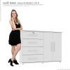 Cômoda com Sapateira Jade Mirarack Branco