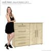 Cômoda com Sapateira Jade Mirarack Areia
