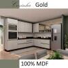 Módulo Balcão 80cm 2 Portas 100% MDF Cozinha Modulada Gold Robel Fendi/Fendi