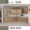 Módulo Paneleiro 70cm Com Vidro Reflecta 100% MDF Cozinha Modulada Gold Robel Hanover/Hanover/Reflecta