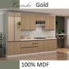 Módulo Paneleiro 70cm Com Vidro Reflecta 100% MDF Cozinha Modulada Gold Robel Fendi/Hanover/Reflecta