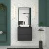 Gabinete Para Banheiro Gaia 60 Com Cuba Cubo Cozimax Preto