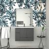 Gabinete Para Banheiro Madeira Orquídea 80 Com Lavatório Cozimax Preto