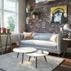Conjunto Com 2 Mesas de Centro Redonda Classic Imcal Branco