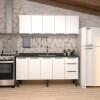 Cozinha Completa Gabinete Para Pia 180cm e Armário Aéreo Júpiter Cozimax Branco