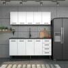 Cozinha Completa Gabinete Para Pia 180 e Armário Aéreo Juno/Apolo 4 Gavetas Cozimax Branco