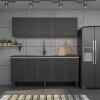 Armário Aéreo de Cozinha Aço 5 Portas Juno/Apolo 180 Cozimax Preto