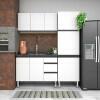 Armário Aéreo Aço 3 Portas Cozinha Gaia 120cm Cozimax Branco