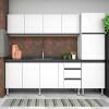 Armário Aéreo Aço 4 Portas Cozinha Gaia 200cm Cozimax Branco