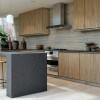 Módulo Balcão 70cm 2 Portas 100% MDF Cozinha Modulada Gold J Robel Fendi/Amendoeira BP