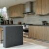 Módulo Armário Aéreo 68x35x34 1 Porta 100% MDF Cozinha Modulada Gold J Robel Fendi/Amendoeira BP