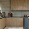 Módulo Balcão 40cm 1 Porta 100% MDF Cozinha Modulada Gold J Robel Branco/Amendoeira BP