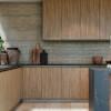 Módulo Balcão 40cm 1 Porta 100% MDF Cozinha Modulada Gold J Robel Fendi/Amendoeira BP