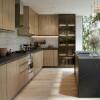 Módulo Balcão 80cm 1 Gaveta 1 Porta Basculante 100% MDF Cozinha Modulada Gold J Robel Hanover/Amendoeira BP