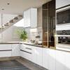 Módulo Balcão 70cm 1 Gaveta 1 Porta Basculante 100% MDF Cozinha Modulada Gold J Robel Branco/Branco Matte