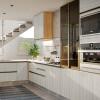 Módulo Balcão 80cm 1 Gaveta 1 Porta Basculante 100% MDF Cozinha Modulada Gold J Robel Hanover/Aspen