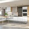 Módulo Balcão 30cm 1 Porta 100% MDF Cozinha Modulada Gold J Robel Hanover/Branco Matte