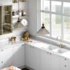 Módulo Balcao 70cm 2 Portas 100% MDF Cozinha Modulada Provence Robel Hanover/Branco Matte