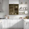 Módulo Balcao 70cm 2 Portas 100% MDF Cozinha Modulada Provence Robel Branco/Branco Matte