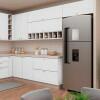Módulo Armário Aéreo 80cm 1 Porta Basculante 100% MDF Cozinha Provence Robel Branco/Branco Matte