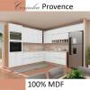 Módulo Armário Aéreo Canto L 88x76x34cm 100% MDF Cozinha Provence Robel Hanover/Branco Matte