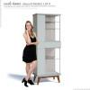 Cristaleira Moderna Nuance AD com LED Imcal Branco