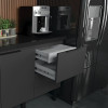 Balcão Buffet Cozinha com Tampo 174x85x51cm Cisne 180 Cozimax Preto/Jequitiba