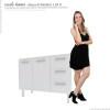 Gabinete de Pia 120 Apolo Flat 3G Cozimax Branco 