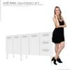 Gabinete de Pia 180 Apolo Flat 3G Cozimax Branco