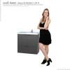 Gabinete Para Banheiro Madeira Lis 60 Com Lavatório Cozimax Preto