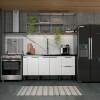 Gabinete De Madeira Para Pia De Cozinha 180cm Cisne Cozimax Branco