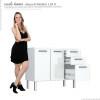 Gabinete de Pia 120 Eros Flat 3G Cozimax Branco