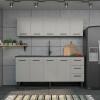 Armário Aéreo de Cozinha Aço 5 Portas Juno/Apolo 200 Cozimax Cinza Argila