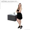 Gabinete Para Banheiro Madeira Midi 60 Com Lavatório Cozimax Preto