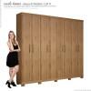 Guarda Roupa Casal 8 Portas Sevilha Gelius Madeirado