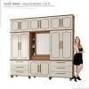 Guarda Roupa 12 Portas Diamante Capelinha Fabrimoveis Freijo/Off White