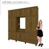 Guarda Roupa 12 Portas Diamante Capelinha Fabrimoveis Imbuia