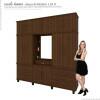 Guarda Roupa 12 Portas Diamante Capelinha Fabrimoveis Noce