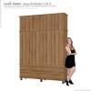 Guarda Roupa 4 Portas House Fabrimoveis Freijo