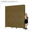 Guarda Roupa 5 Portas House Fabrimoveis Imbuia