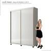 Guarda Roupa 2 Portas Correr 1.8 Versátil Fabrimoveis Branco